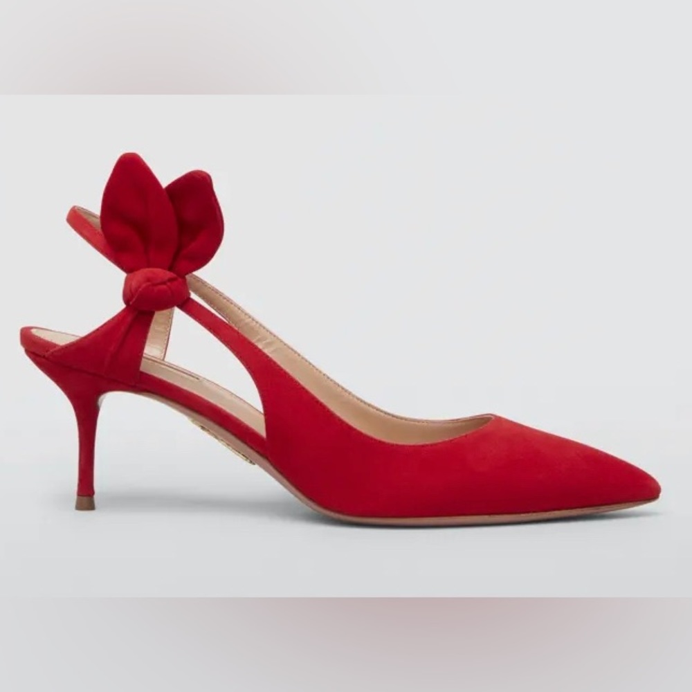 Aquazzura Drew Pump 60
Color: Red
Size: 10B / 40EU